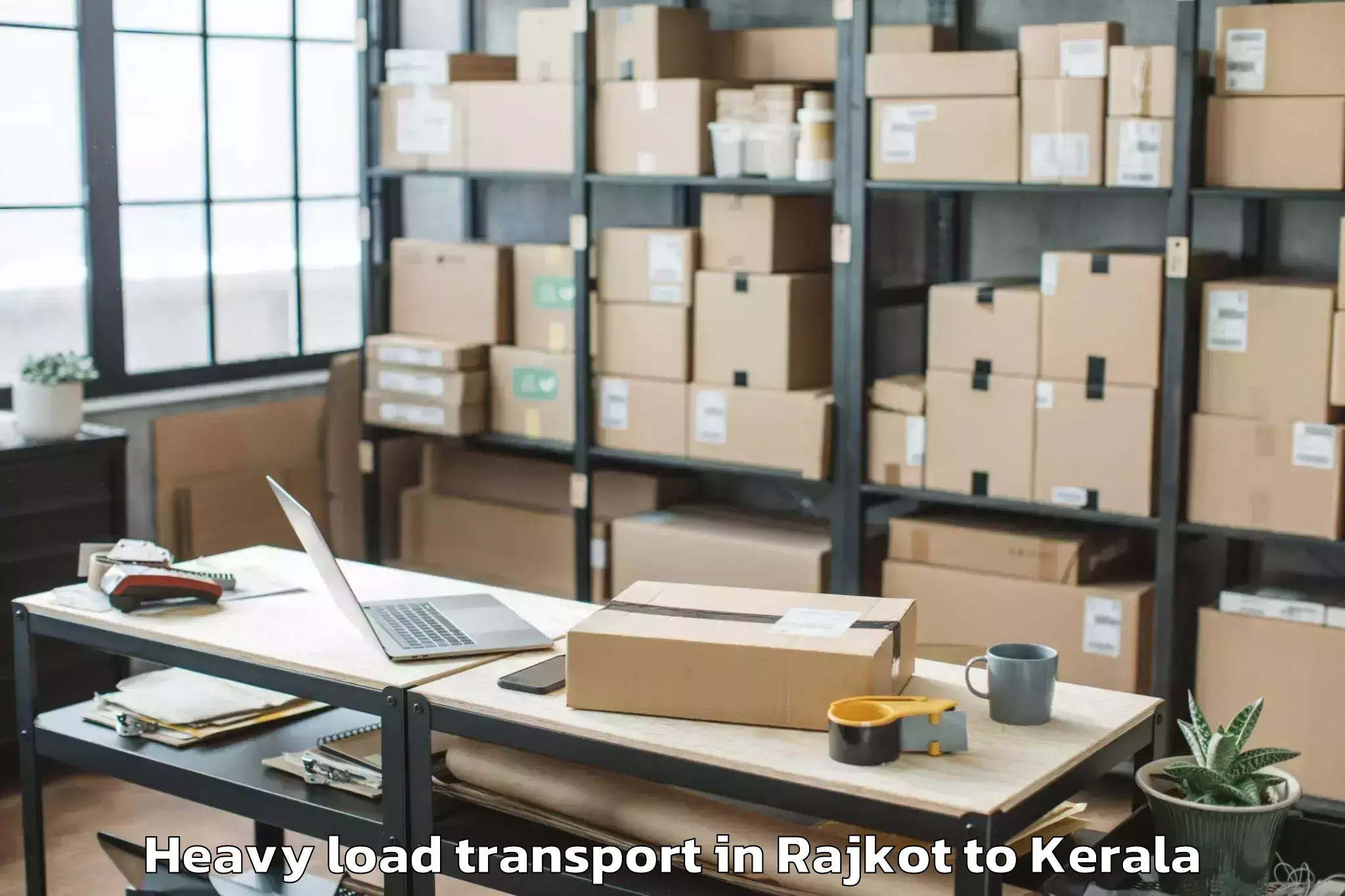 Reliable Rajkot to Piravom Heavy Load Transport